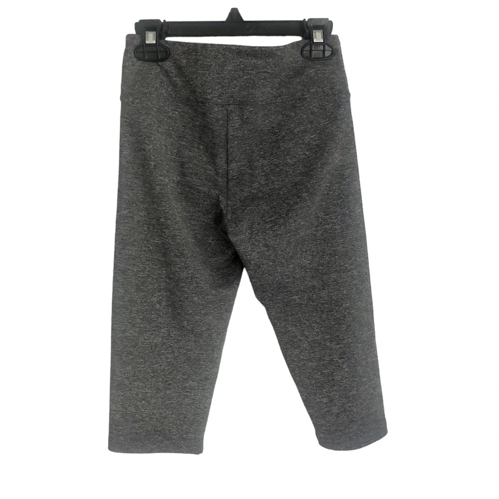Justice Grey Heather Leggings Athletic Crop Length